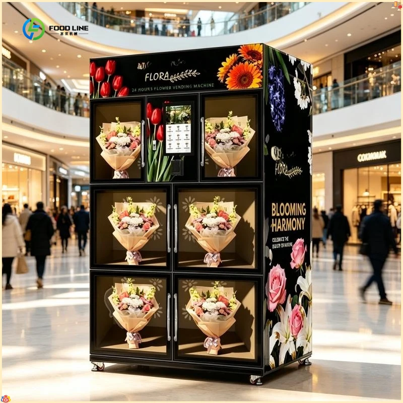 Automatic Gifts Flower Vending Machine Vending Locker FL Customized Flower Bouquet Vending Machine