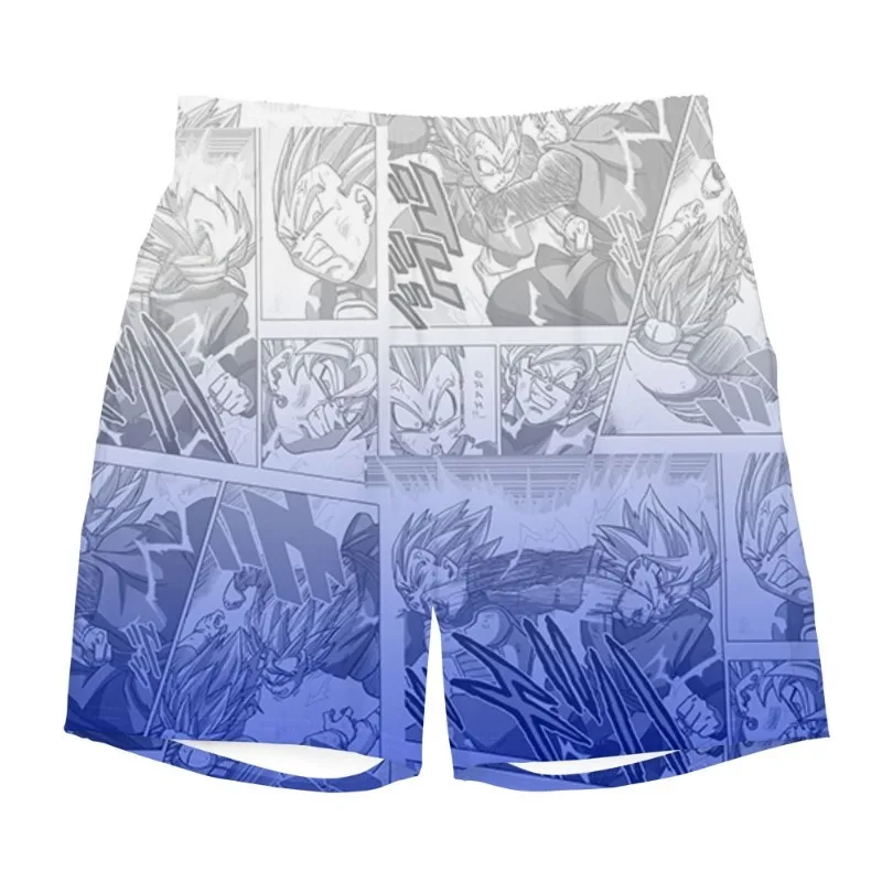 AnimeApe's Dragon Ball Blue Gradient Printed Shorts 2026 Summer Anime Adult Children Fashion Casual Quick Drying Sports Shorts