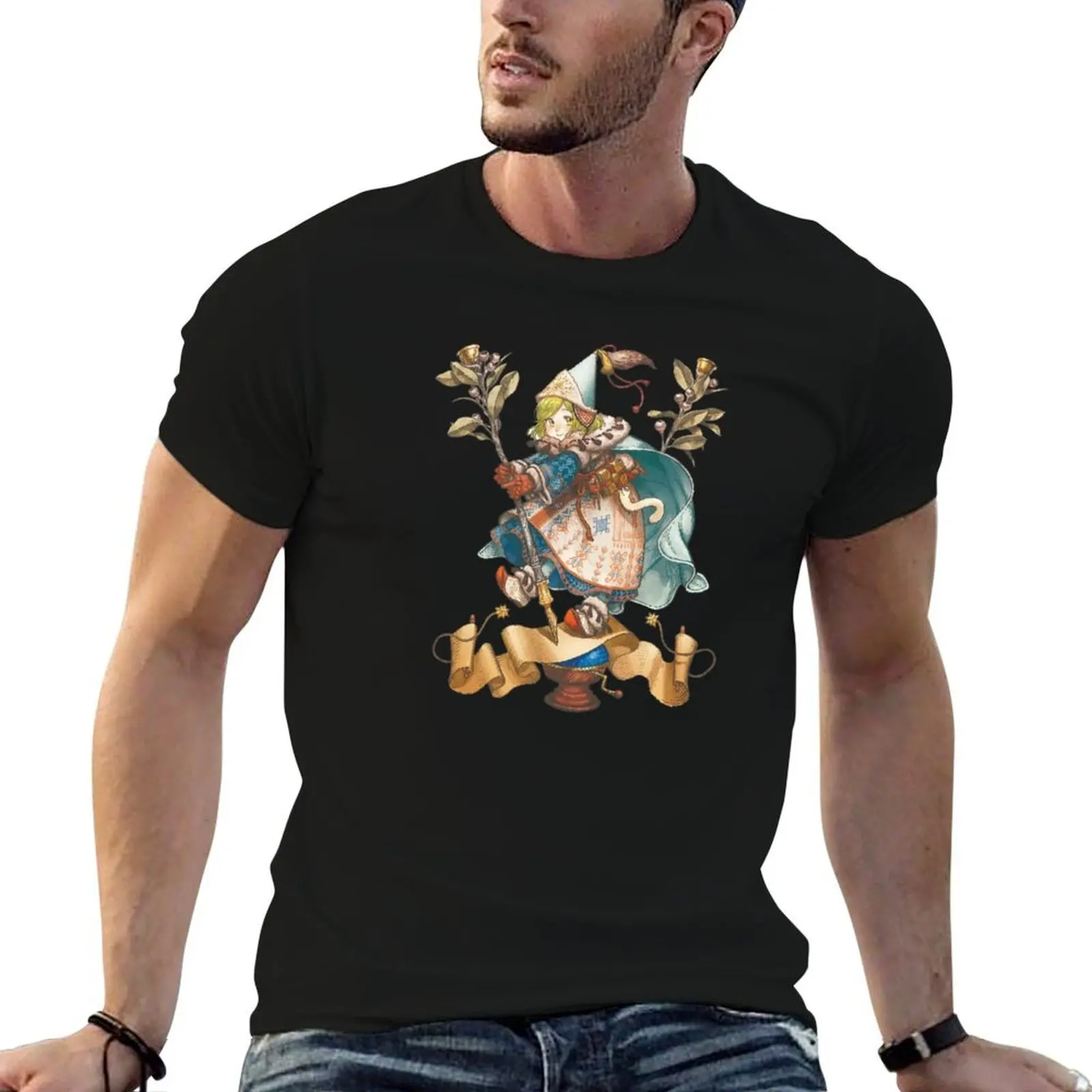

Tongari boushi no atelier - witch hat atelier T-Shirt funny t shirts cotton t shirt man casual T-Shirt
