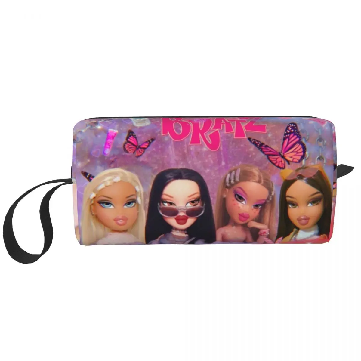 Bratzs Tv Movie Makeup Bag Women Travel Cosmetic Organizer Cute Cartoon Doll Storage Toiletry Bags