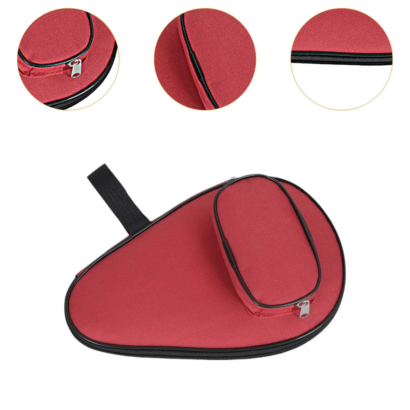 Pingpong Paddle Case Versatile with Outside Storage Pocket Table Tennis Racket Cover for Racquet Beginners Players Indoor Travel