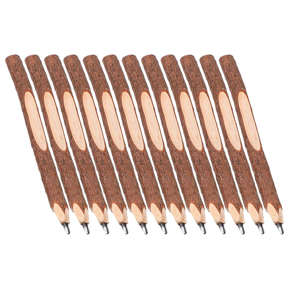 12 PCS Branch Pencil Bridal Shower Pencils Wood Color Sketch for Drawing Bride Lead