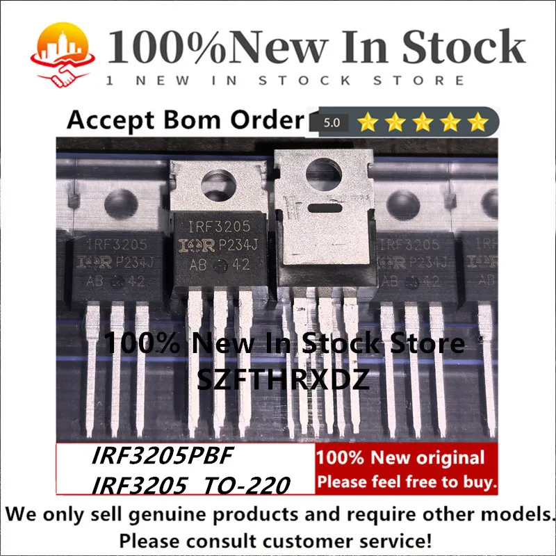 SZFTHRXDZ 100% NEW ORIGINAL IRF3205PBF TO-220 IRF3205 TO220 MOSFET 55V 110A