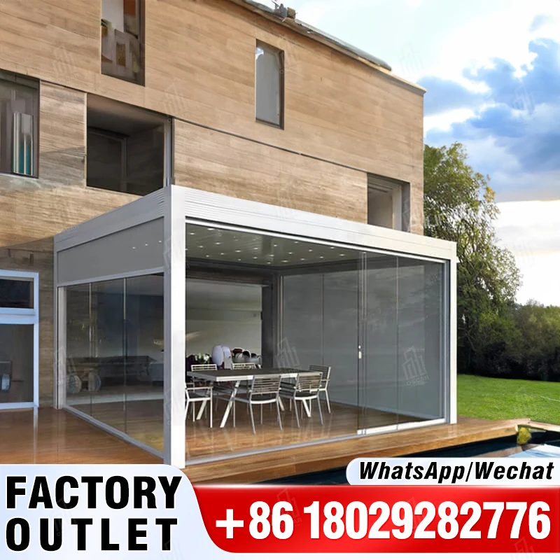 

oscaracso 6m X 4m Alfresco Aioclimatique Aluminium Manual Louvre Diy Pergola System