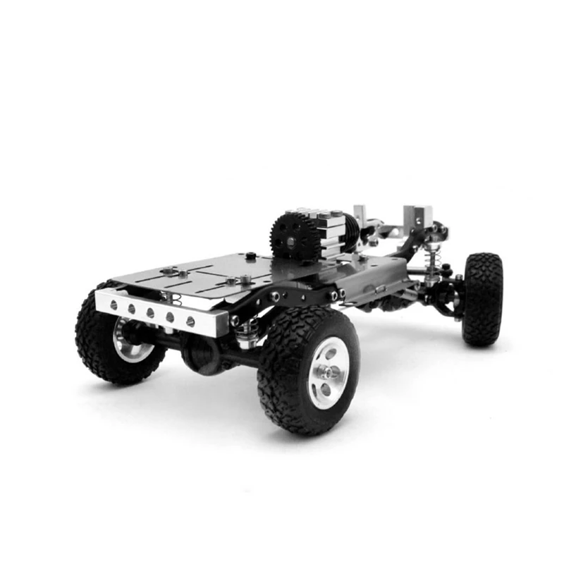 1/24RC Mini Climbing Car Small Ratio Metal Climbing Frame Desktop Toy (With Motor & Servo) Easy To Use