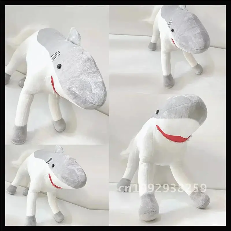 

40/50/60cm Shark Horse Soft Stuffed Plush Toy Stuffed Shark Head Pillow Children Gift Doll Body For Kid Horse Toy Birthday Model
