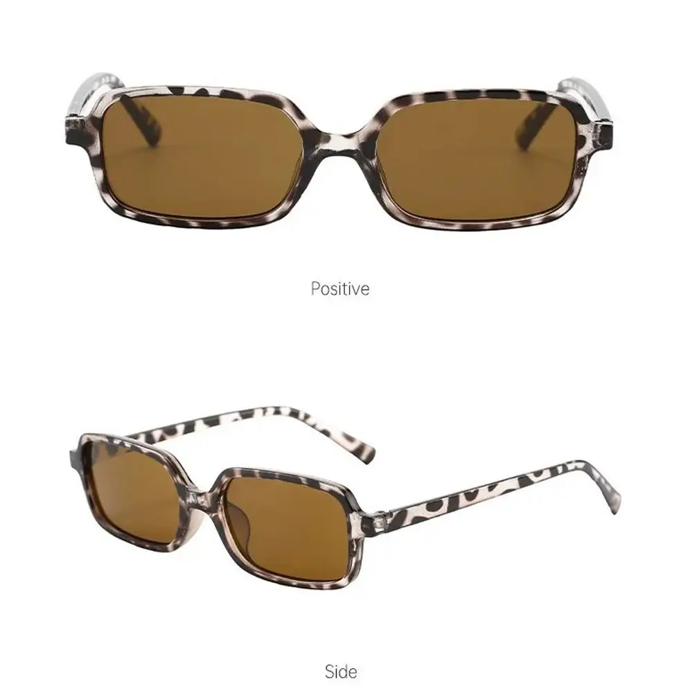 Fashion Anti UV Square Frame Sunglasses Scratch Resistant Korean Stylish Shades Eyewear Street Photography Women Eyewear Unisex