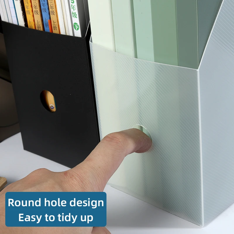 Cartella verticale A4 per archiviazione di file da ufficio pieghevole semplice con scatola per inserti di grande capacità 9 scelte di colore