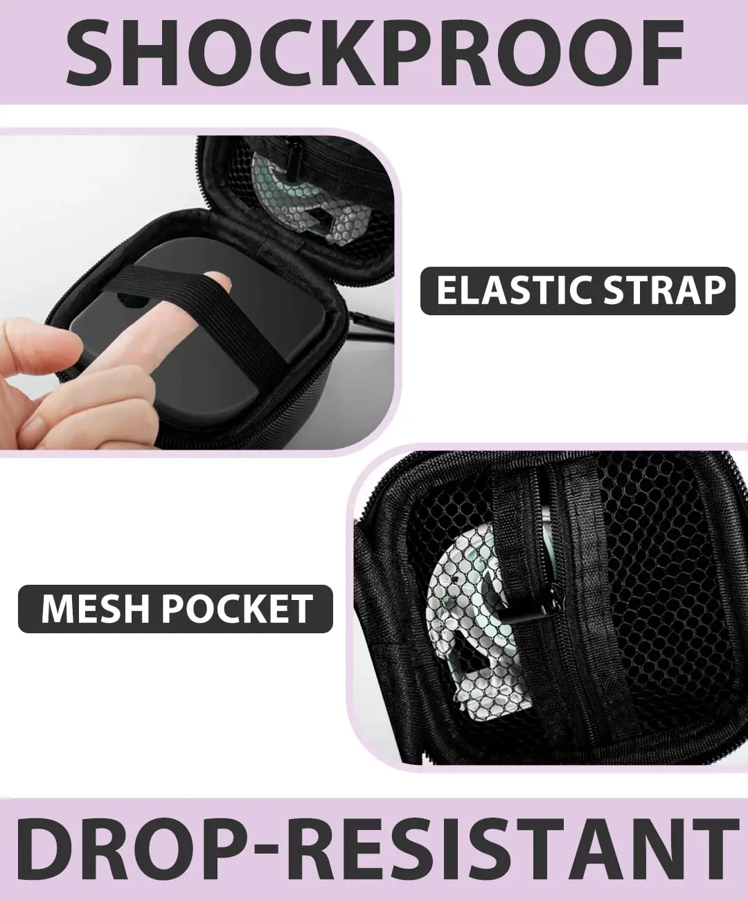 P12 P12PRO Case Mini Label Maker Bag Carrying Bag Storage for Label Maker & Label Tape Easily Store Your Printer w/ Mesh Pocket