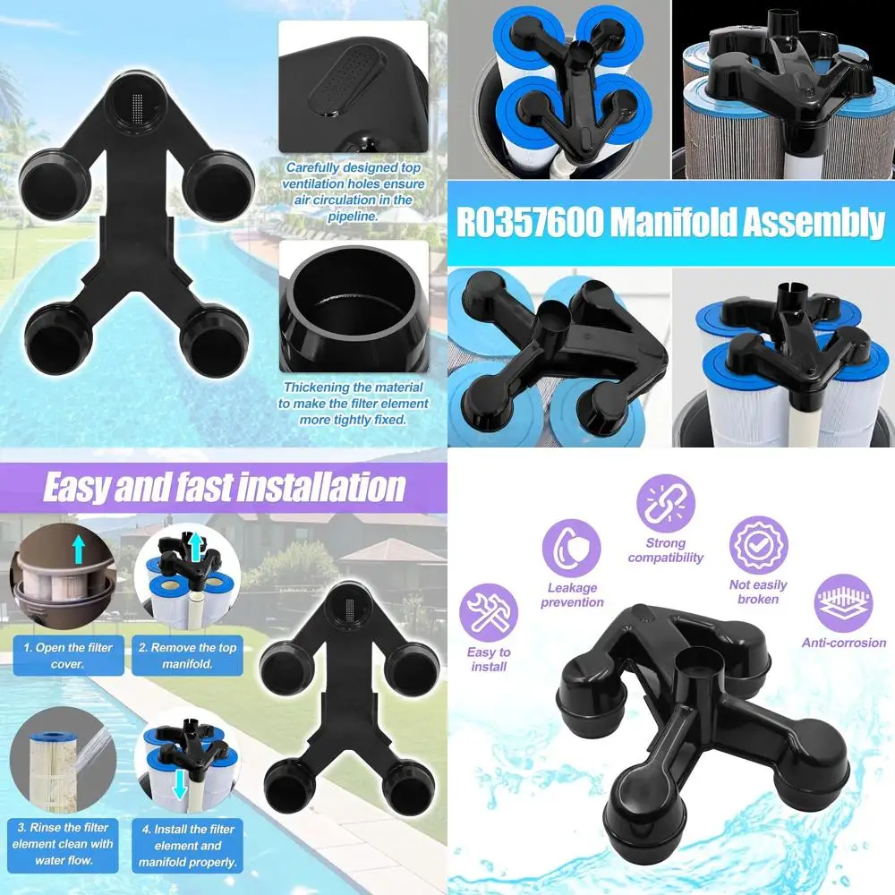 

Сменный коллекторный блок и картриджные фильтры для бассейнов и спа - CV460, CV340, CV580, CL340, CL460, CL580, черный цвет