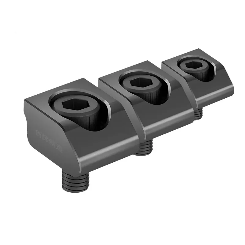 OK Fixture M6 M8 M10 M12 CNC Machining Center  Integrated Clamp Vise Multi Station Batch Workholding Fixed Clamping Block