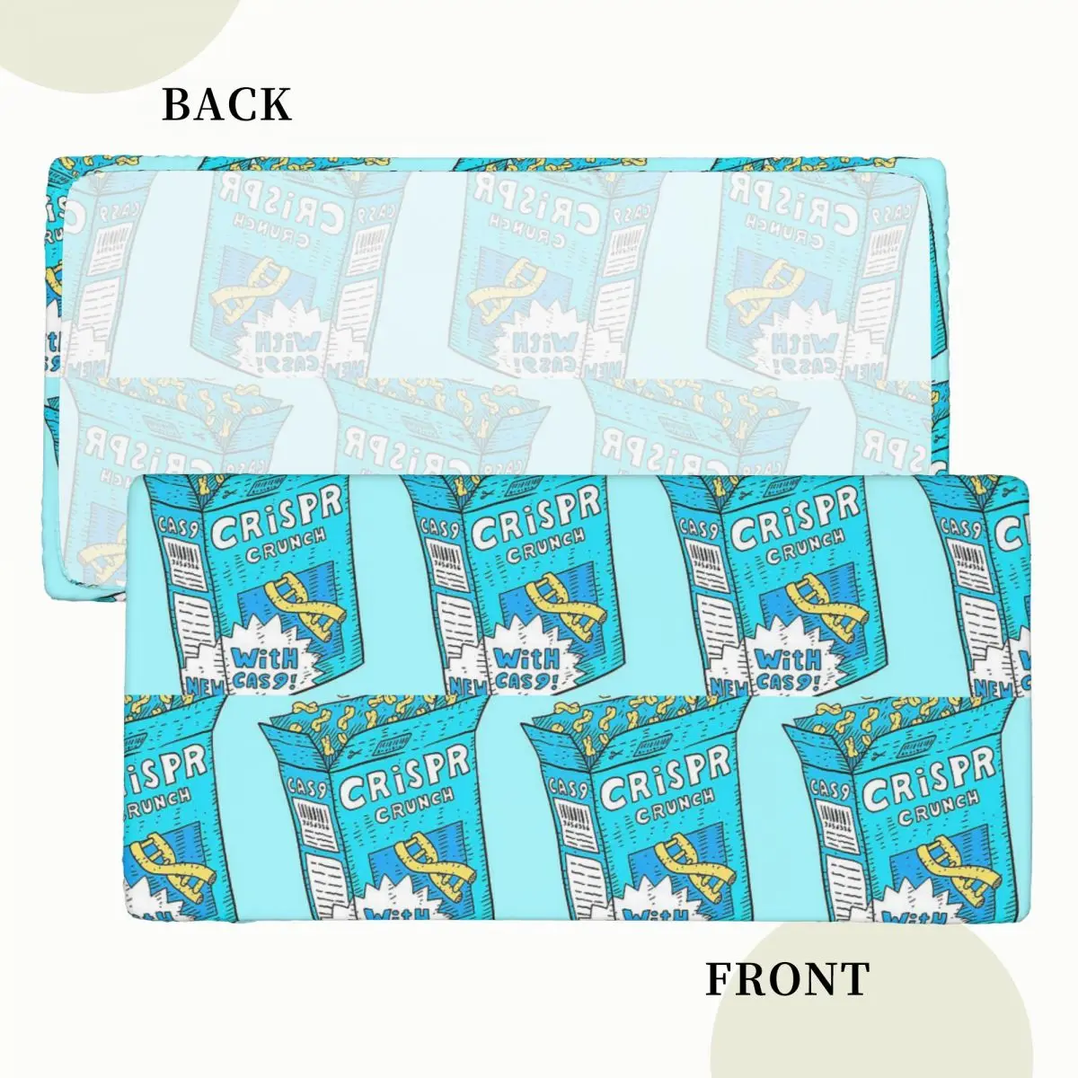 Crispr Cas9 Gene Editing Science Cereal Dna Custom Rectangular Tablecloth Oilproof Table Cover for Dining Events Table Cloth