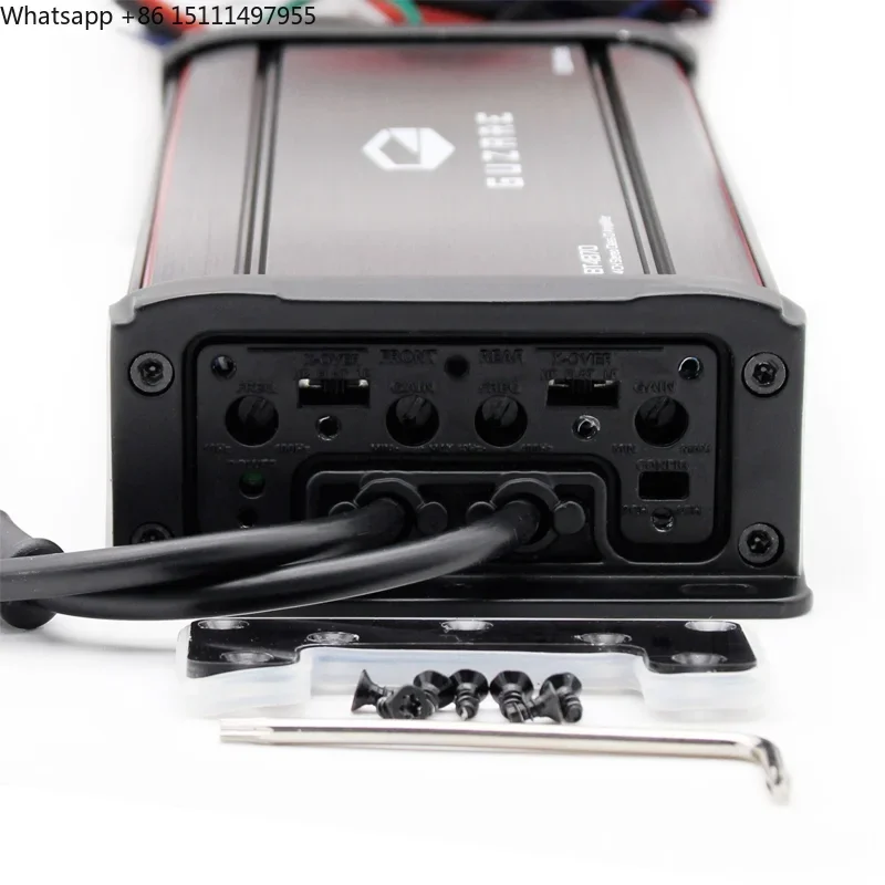 Marine Bluetooth Amp with IPX7 Waterproof 300 and 4 Channels Peak 4 Ohms Speaker Bridgeable to 200W  4 Ohms