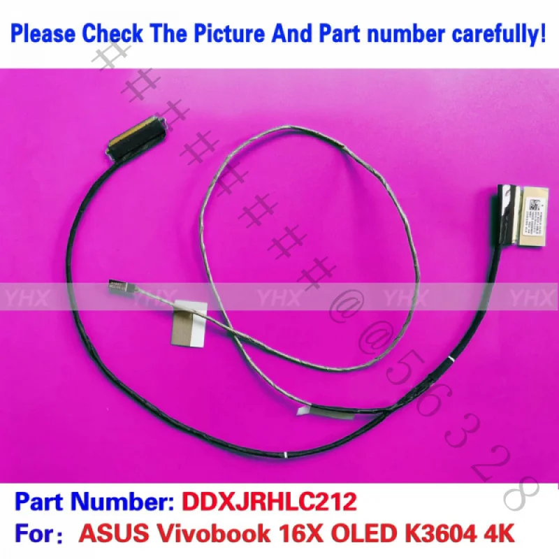 SSS+New 4K OLED EDP Screen Cable For ASUS VivoBook 16X K3604 P/N DDXJRHLC212 Laptop Replacement Repair Part