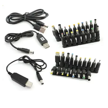 DC 5V to 9V 8.6V 12V 12.6V USB Power Boost Line Step UP โมดูลแปลงสาย 5.5x2.1 มม.ปลั๊ก DC เคล็ดลับชายอะแดปเตอร์ L1