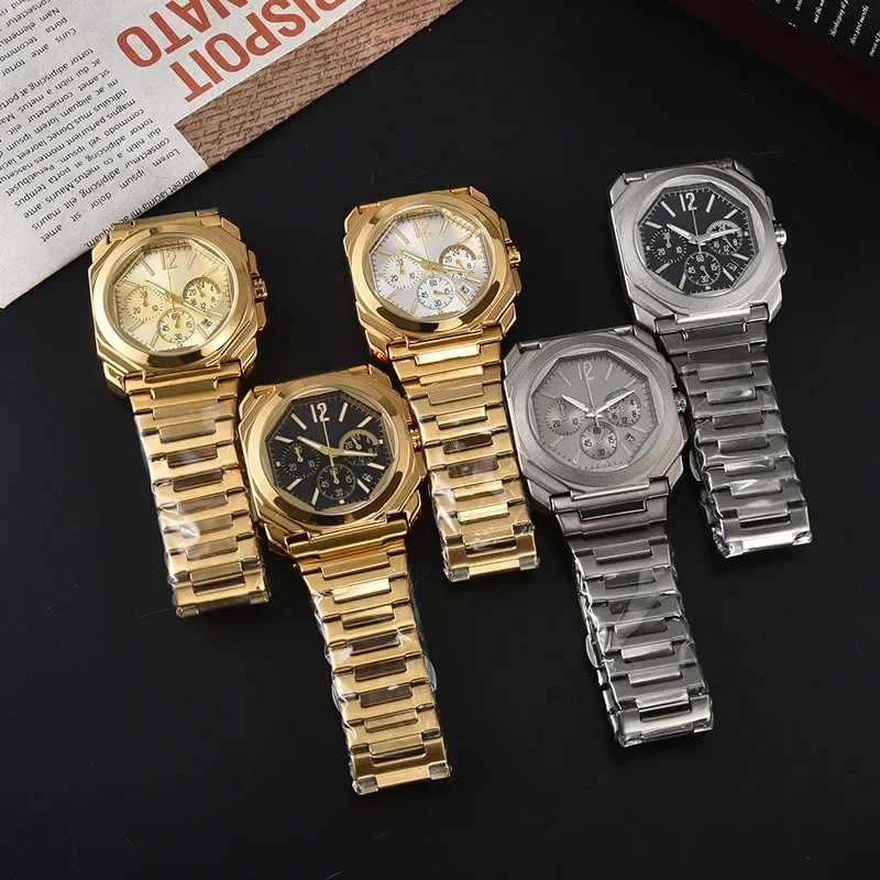 Quartz Wrist Watch Men's Waterproof Watch Stainless Steel Strap Quartz Analog Classic Business Wristwatch Mens Casual Gift Watch