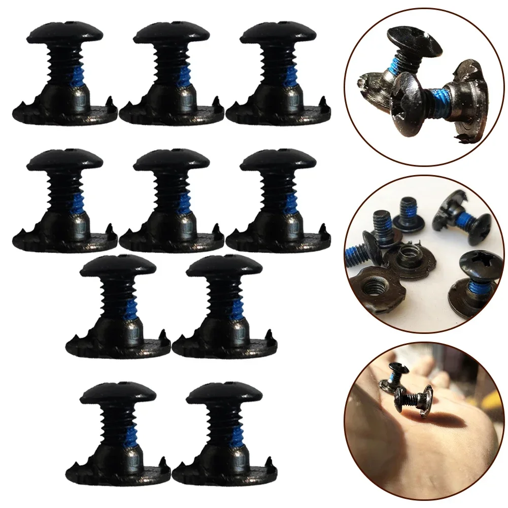 10Pairs Skate Schoenen Schroeven Inline Rolschaats Vervanging Reparatie Montage Schroeven Moer Bolt Deel Skate Schroef Fittings