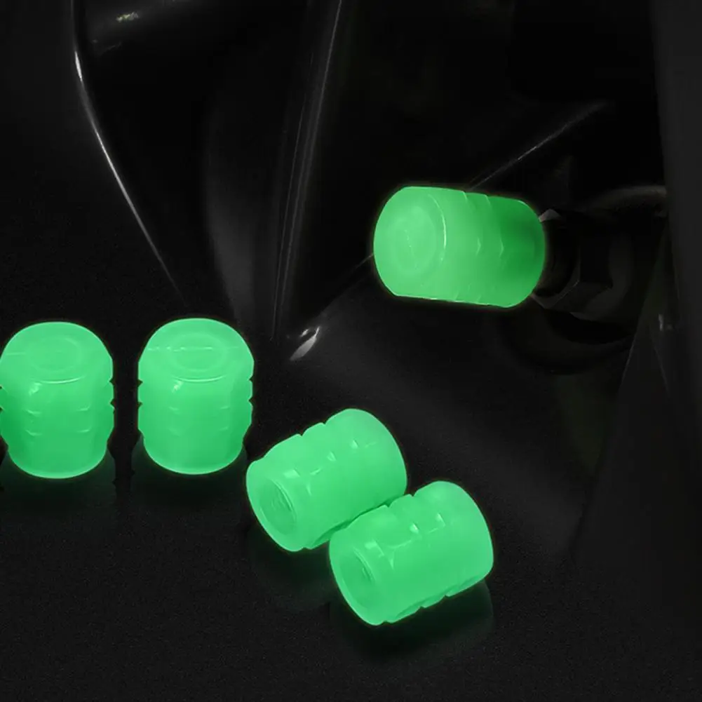 

Easy Installation Tire Valve Caps Enhanced Visibility Glowing Tire Valve Caps Set for Cars Trucks Suvs Durable for Most