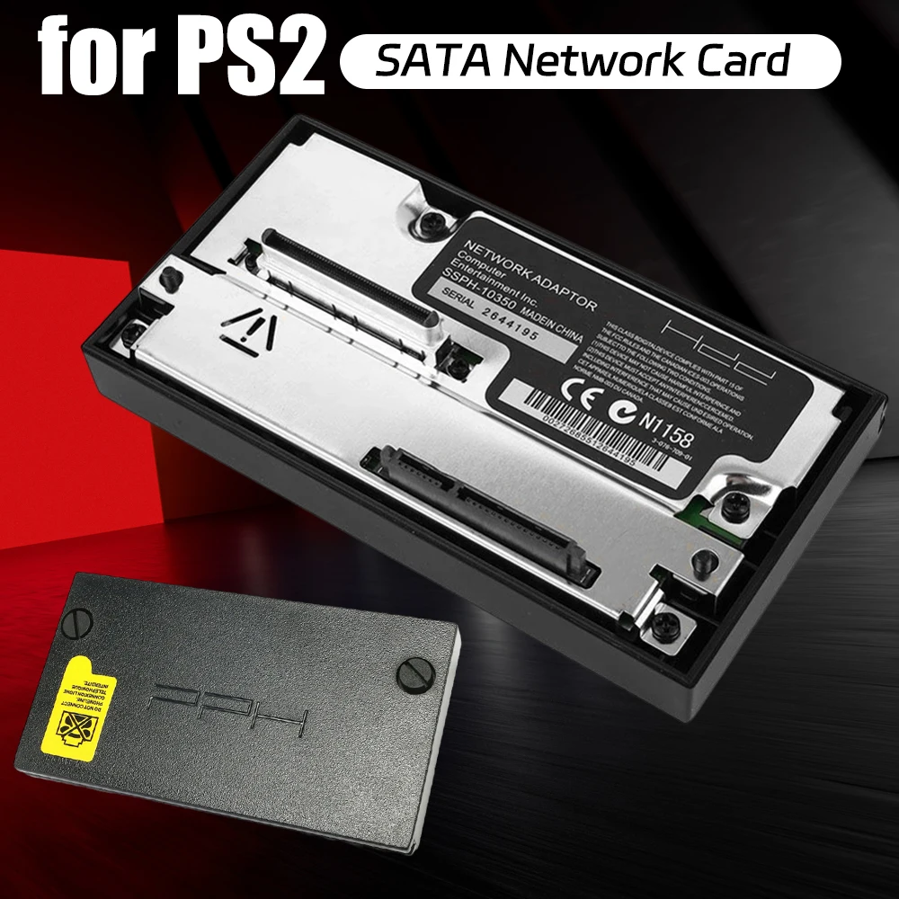 

Обновленный адаптер сетевой карты интерфейса SATA для игровых аксессуаров PS2, разъем SATA, адаптер жесткого диска для игровой консоли Playstation 2, Fat