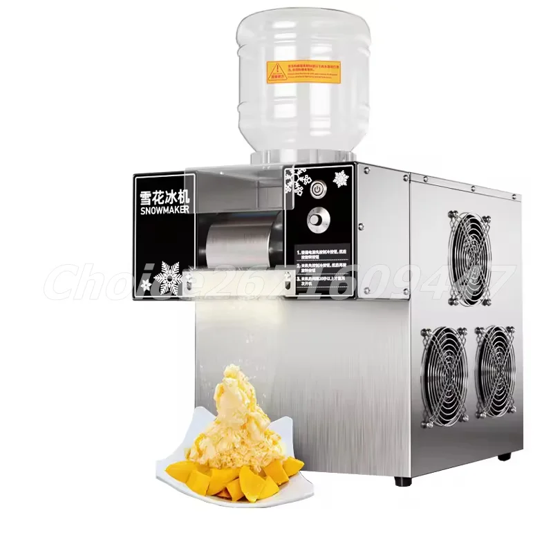 Commercial 120kg/day Snowflake Ice Crusher Machine Automatic Milk Snow Ice Machine Electric Korean Bingsu Machine