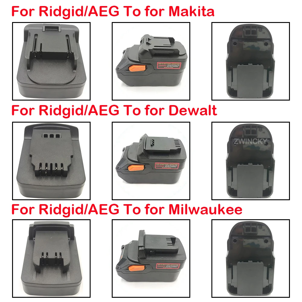 Battery Adapter for Makita/Dewal/Milwaukee Battery to for Ridgid/AEG Tools,for Ridgid/AEG to for Makita/Dewal/Milwaukee Tool