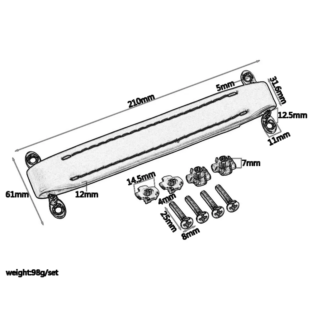 

PU Guitar Amplifier Handle Strap Reinforced Metal Bars Sturdy Car Line Accuracy Professional Use Handle Strap