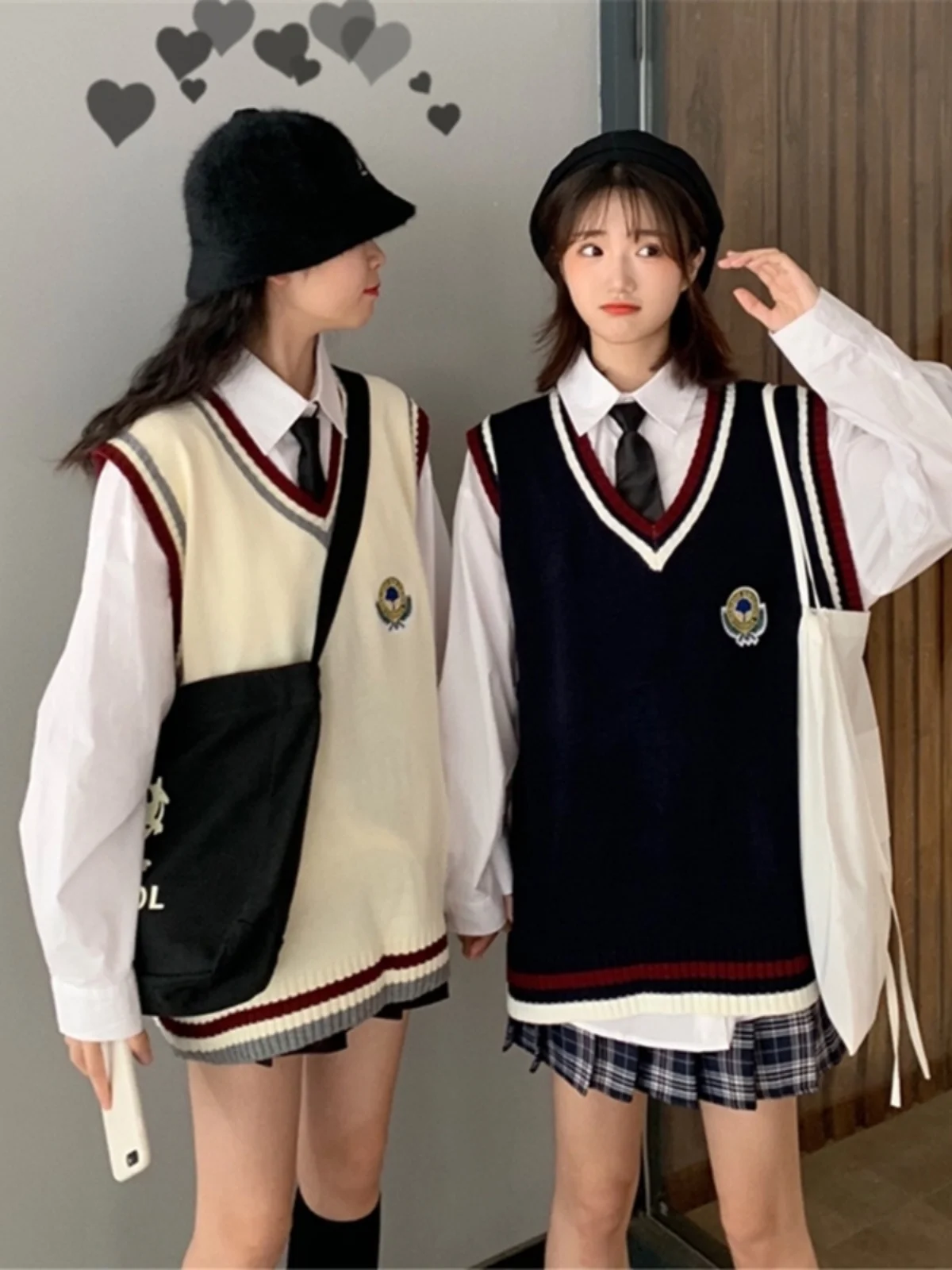 سترة محبوكة فضفاضة للنساء لفصلي الربيع والخريف، سترة كورية بقلنسوة وياقة على شكل V، ملابس خارجية عصرية بلون واحد