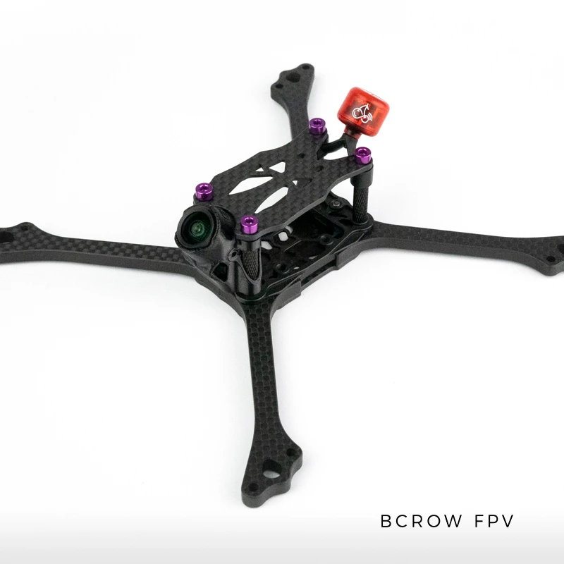 

BCROW Pro V6 5inch Carbon Fiber FPV Racing Drone Frame Kit, Only 47g Ultra Lightweight, for 20x20 Stack High-Speed FPV Drones