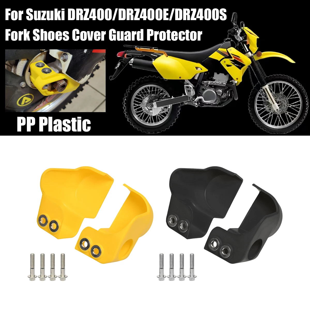 Motorcycle Accessories Fork Shoes Cover Guard Protector For Suzuki DRZ400 DRZ400E DRZ400S DRZ 400 400E 400S E S