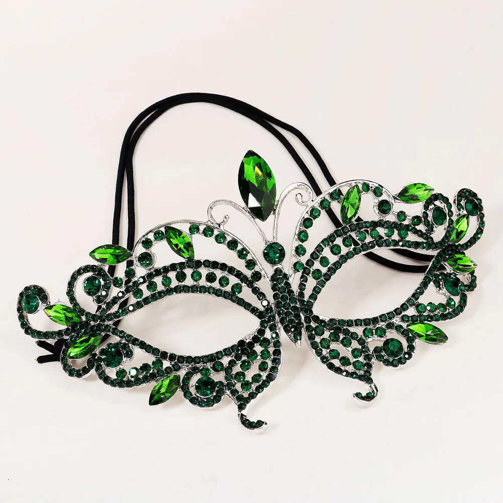 Frauen Halloween Strass Prinzessin Halbmaske Langlebige Maskerade Maske für Party Cosplay Halloween Masken für Frauen