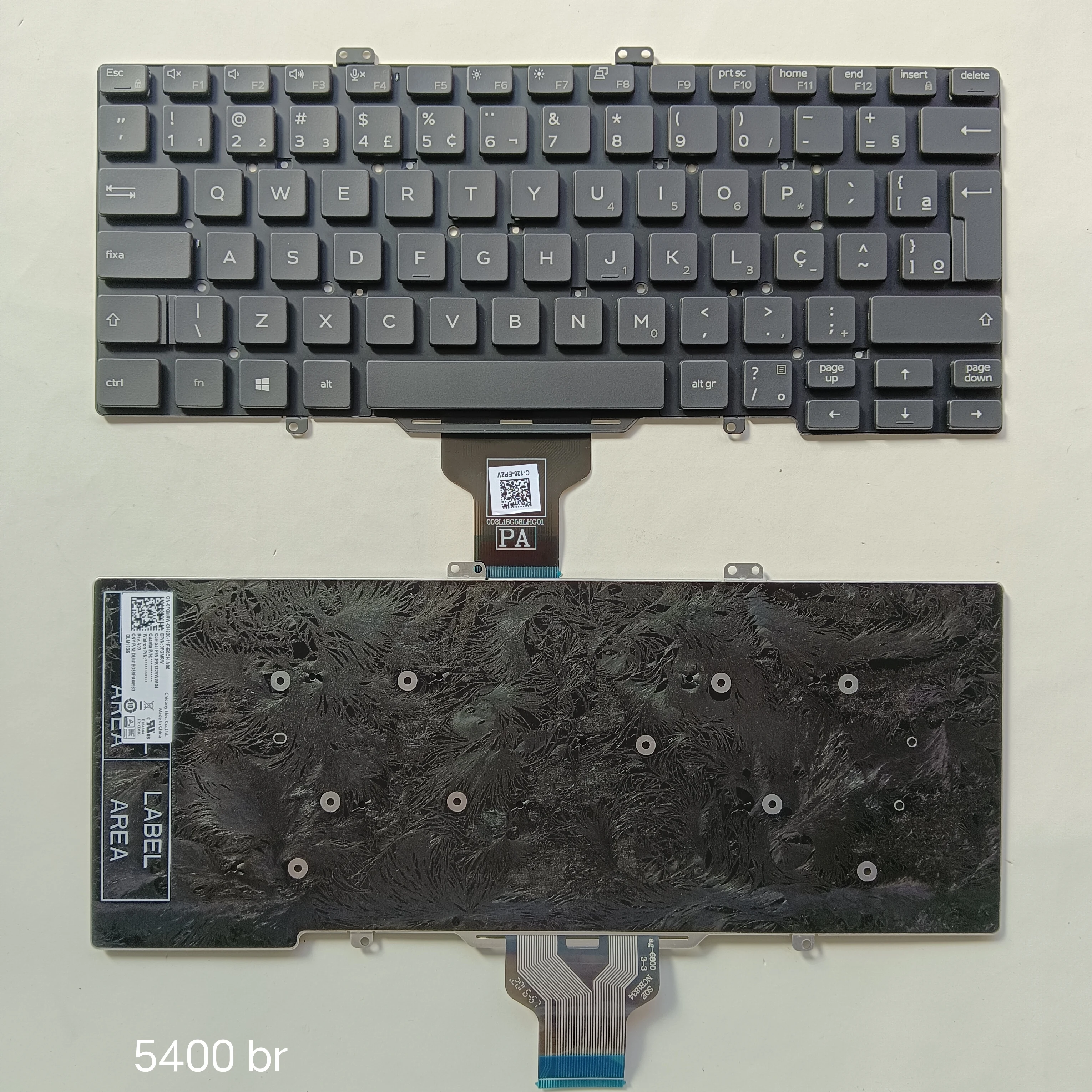 

For Dell Latitude 5400 5401 5410 5411 (Y2019) 7400 3400 03C7CJ 049VT0 0G6KXM 0V2RM9 SN7282BL Brazil BR UK No point keyboard