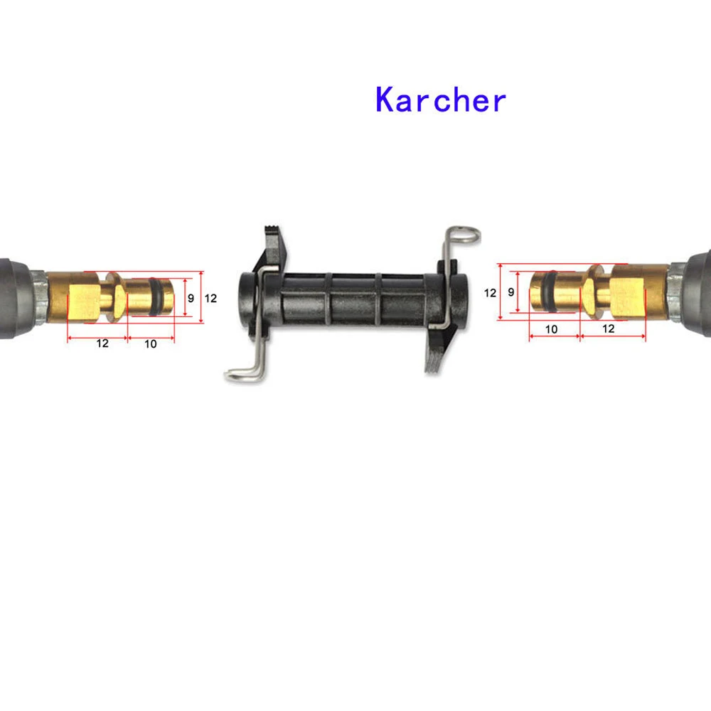 For Karcher K Series High Pressure Car Wash Hose Extension Couplings K1 K2 K3 K4 K5 K6  Brass Extension Quick Release Plug