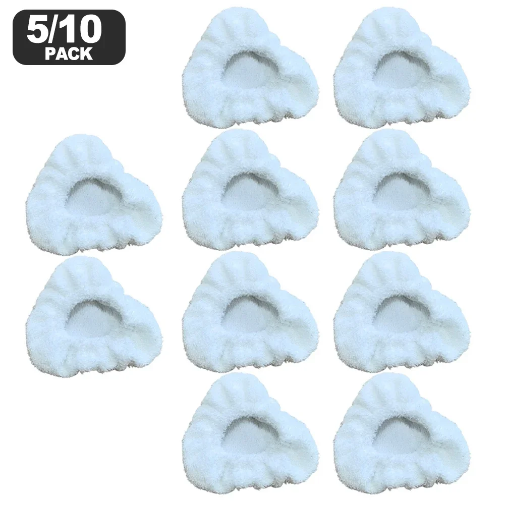 For Dupray For Steam Cleaner For McCulloch For Steam Cleaner, Awasky/Steam Cleaner 5/10pcs Small Triangle Mop Covers
