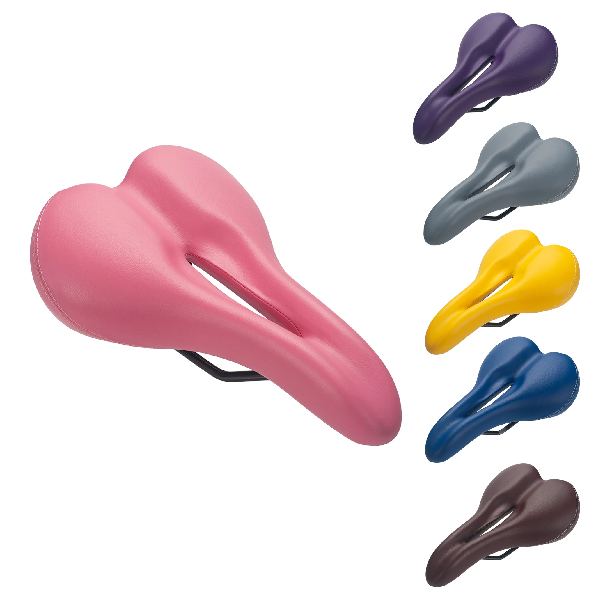 AliExpress LINGMAI Bike Saddle Silicone Cushion Cycling Seat PU Leather Surface Silica Filled Gel TimeTrial Comfortable Shockproof Bicycle Saddle