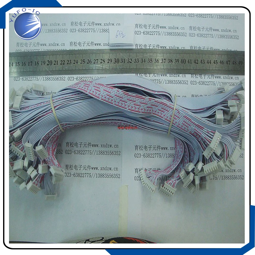 5pcs/Lot Double wire 2.54-6P XH-6P with wire leader + transposon 30CM