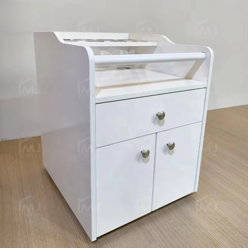 Professional Salon Hairdressing Rolling Hair Color Mobile Storage Hair Extension Trolley Cabinets