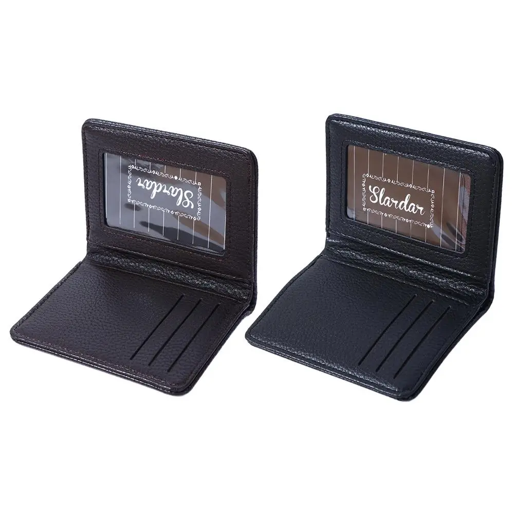 Ultra-thin Fashion PU Leather Mini Money Bag Credit Card Bag Cash Clip ID Card cover Men Wallet Coin Purse Business Card Holder