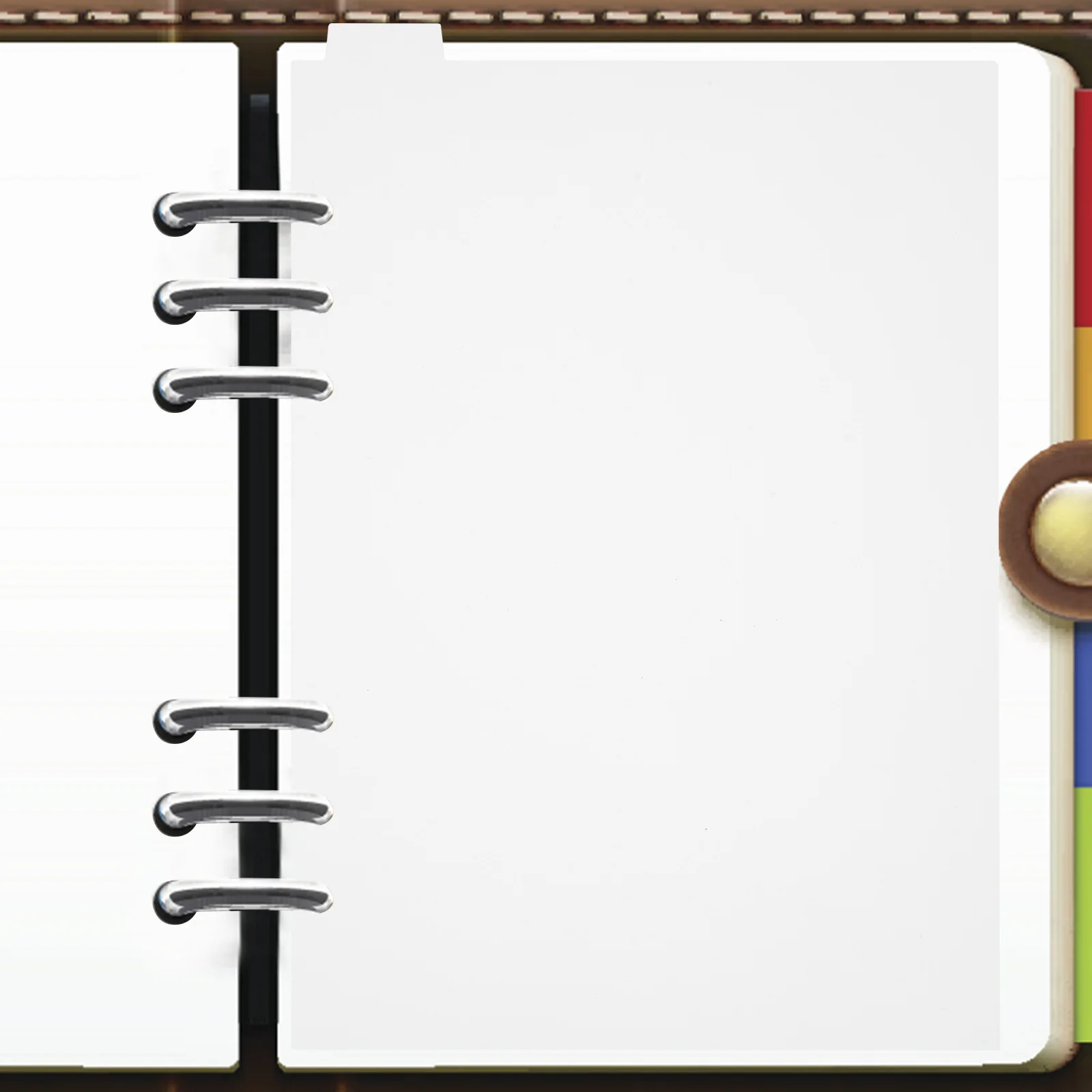 PVC Tab Dividers Notebook Divider Binder Page Dividing Supply for Reports Journals Presentations Binder Dividers