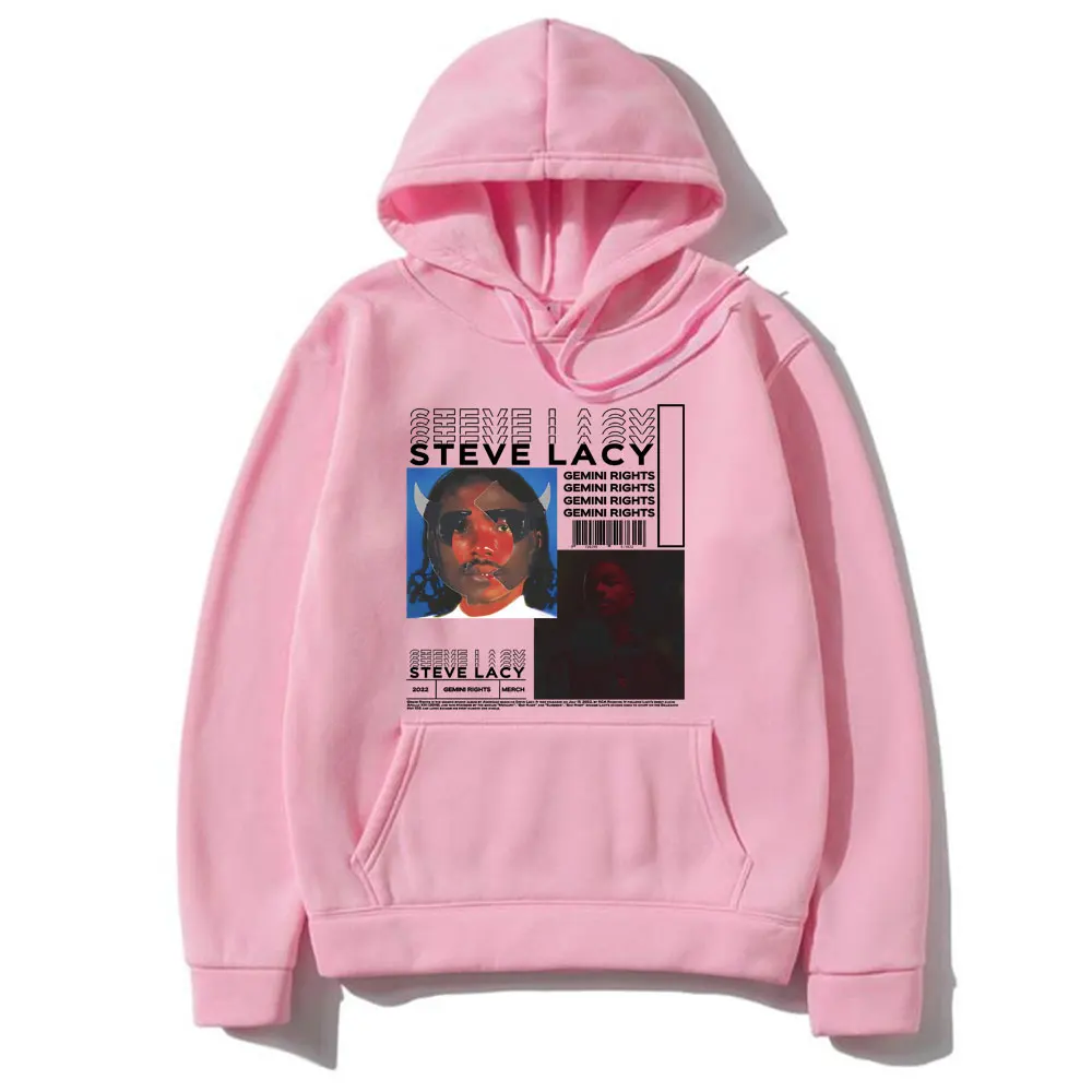 Hip Hop Rapper Steve Lacy Men's Hoodie Gemini Rights Album Cover Graphic Sweatshirt Men Women Casual Vintage Oversized Hoodies