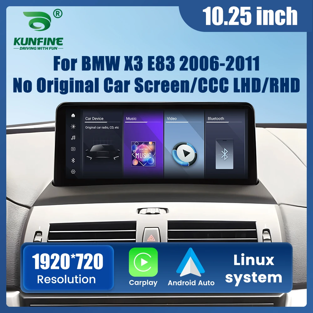 For BMW X3 E83 2006-11 CCC System Car Radio Stereo GPS Navigation Multimedia Display Head Unit Touch Screen Video Player 10.25”