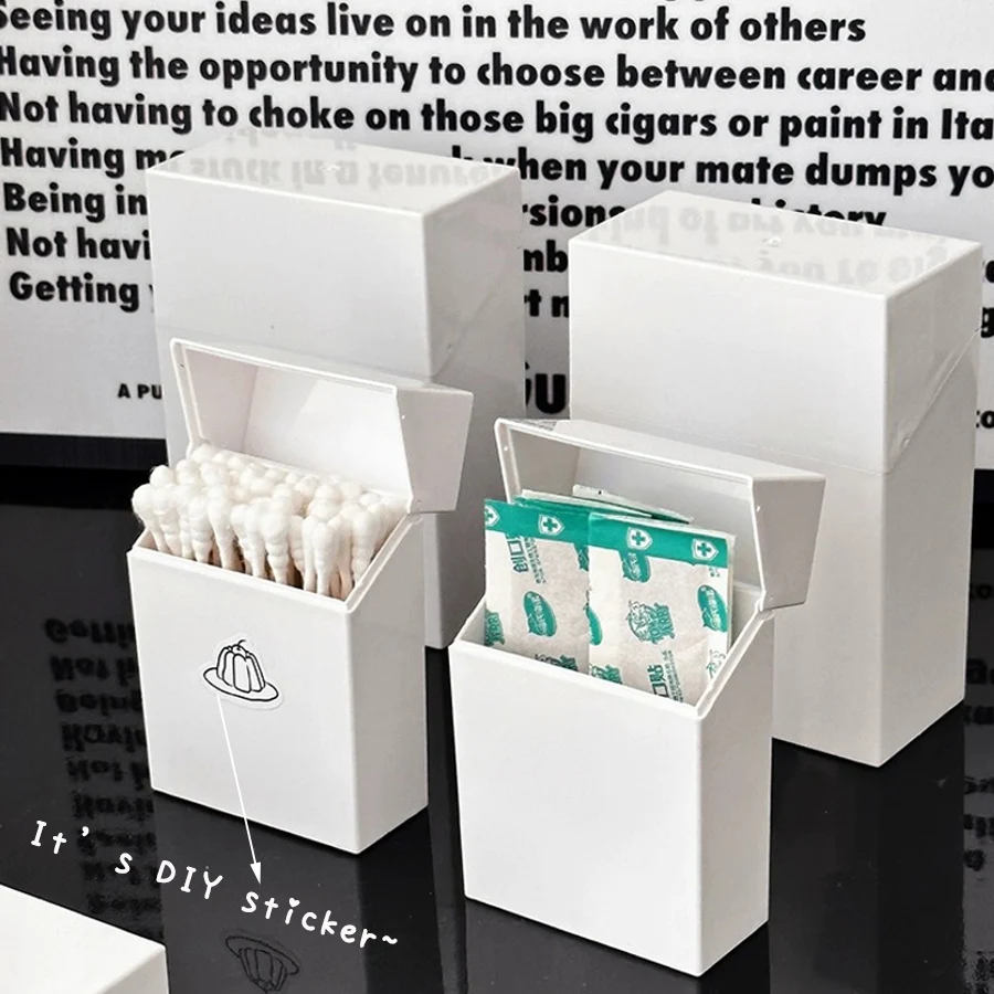 Sharkbang Neuankömmling L/S Flip Box, weiße Postkarten-Aufbewahrungsbox, Desktop-Organizer-Halter für den Alltag, DIY-Boxen – Detail 10