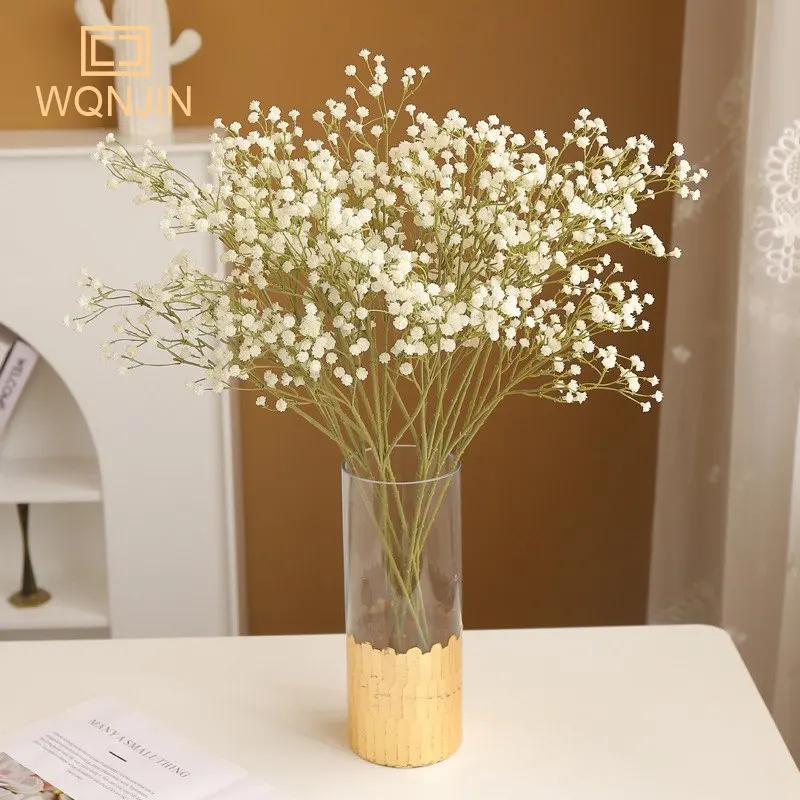 Simulation Plastic Multi-headed Gypsophila Artificial Flower DIY Wedding Bouquet Home Living Room Dining Table Garden Fake Plant