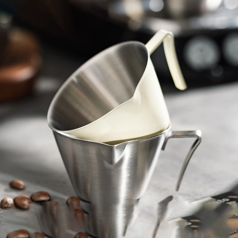 100 ML Coffee Extraction Cup Portable Measuring Cups with Scale Household Office Stainless Steel Ounce Cup Kitchen Tableware