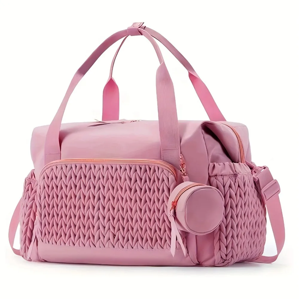 

Multifunctional Mommy Diaper Bag Large Capacity Portable Baby Stroller Organizer Lightweight Wear-resistant Breastfeeding Bag