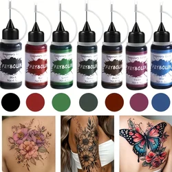 7 Colors Tattoo Cream Juice,Painless Tattoo Body Art Painting Cream for Long-Lasting and Vibrant Tattoos Not Easy to Fade