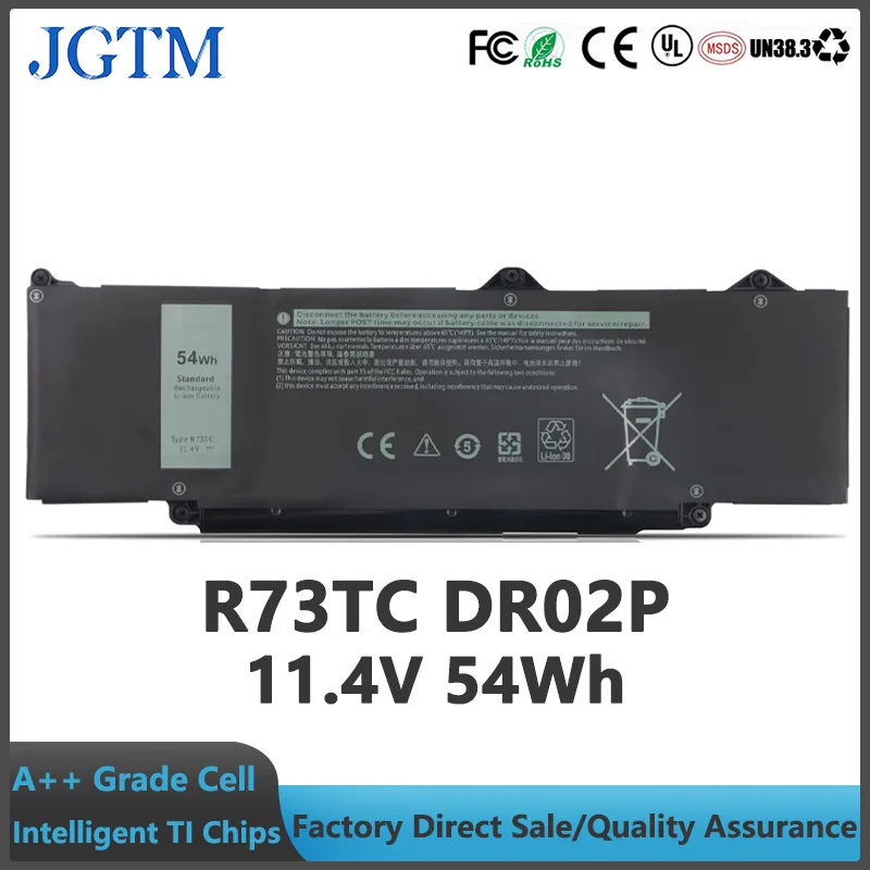 

R73TC DR02P GRWKG JTG7N 11.4V 54WH Laptop Battery for Dell Latitude 3340 5340 5350 5440 5540 7455 Latitude 5340 2-in-1 5350 2-in
