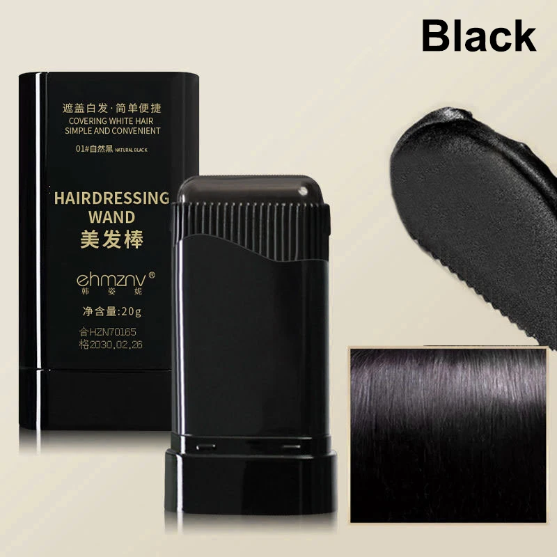 Haarverfstick voor mannen & vrouwen, bedekt snel grijs en wit haar, concealer, haarlijn, direct dekkende haarverfstick applicator