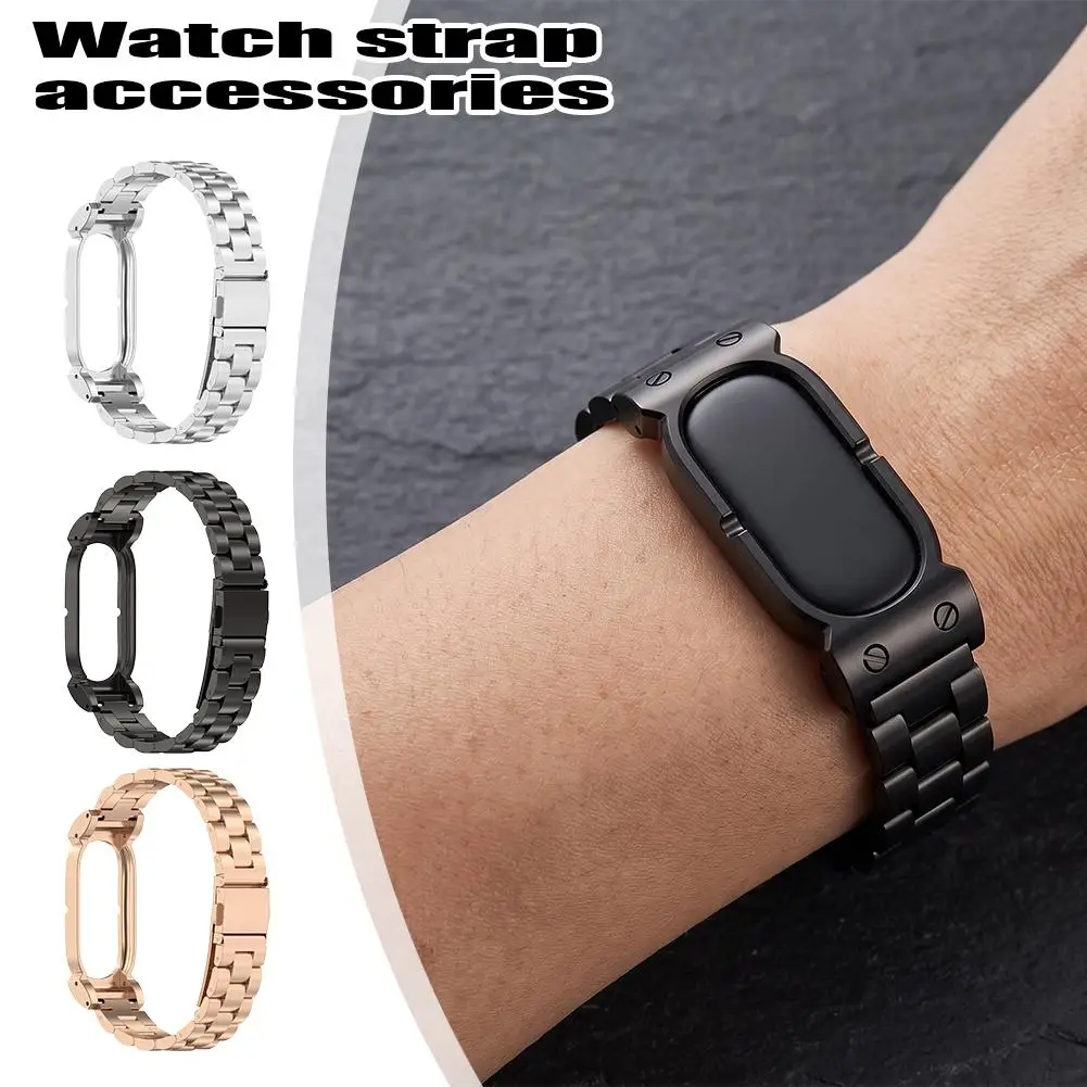Premium Quality Stainless Steel Metal Replacement Strap For Google Fitbit Air Adjustable Breathable Comfortable Accessories
