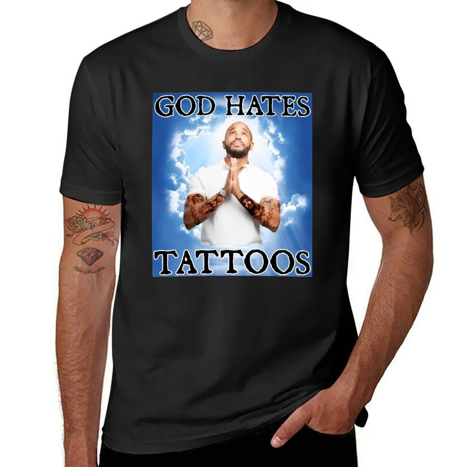 

God Hates Tattoos T-Shirt quick drying shirts graphic tees shirts graphic tee designer shirts mens cotton t