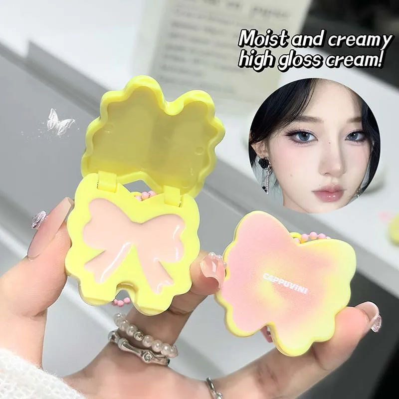 카푸비니 버터플라이 하이라이트 블러쉬 크림 모이스춰라이징 내추럴 매트 브라이트닝 페이셜 메이크업 다목적 크림
